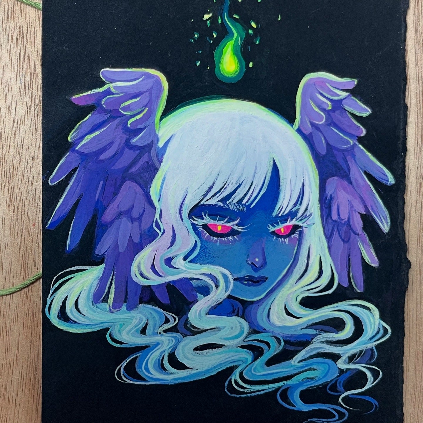 Seraphim Sisters (Framed Original Painting)