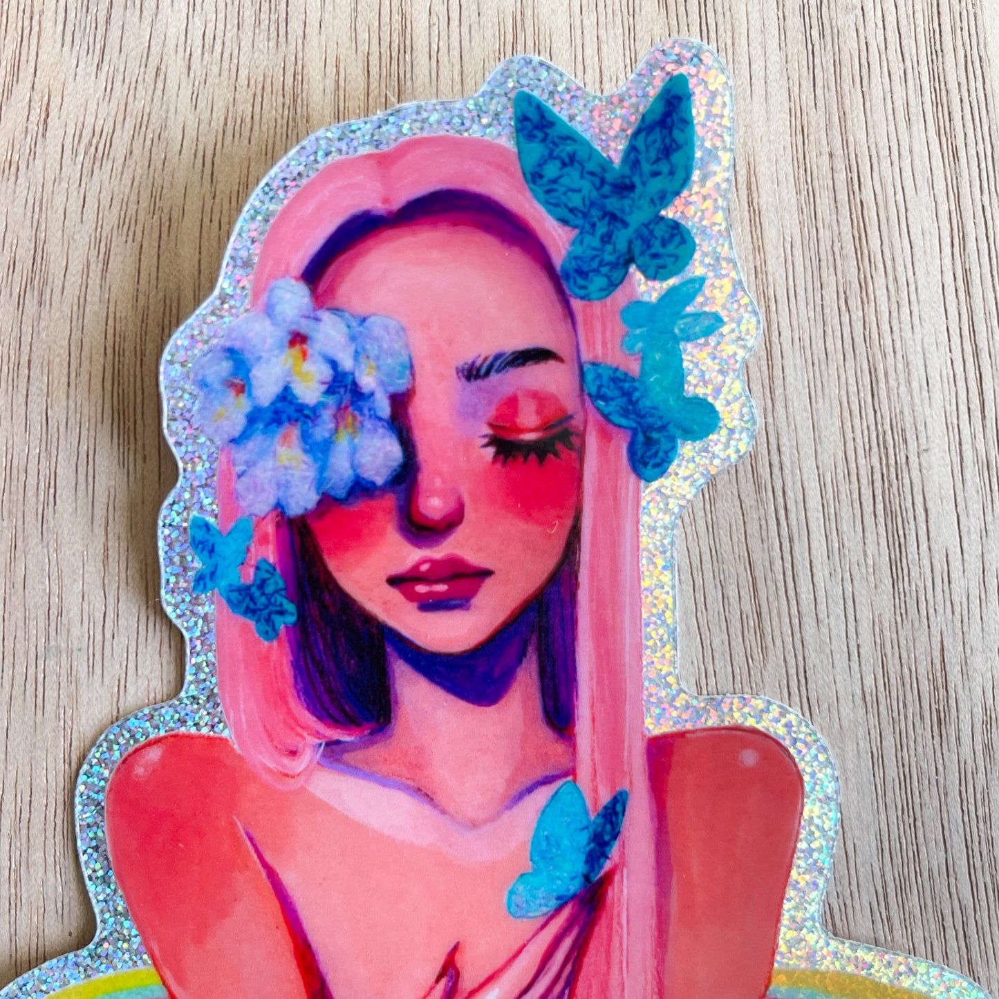 Butterfly Ecstasy (Holographic Sticker)