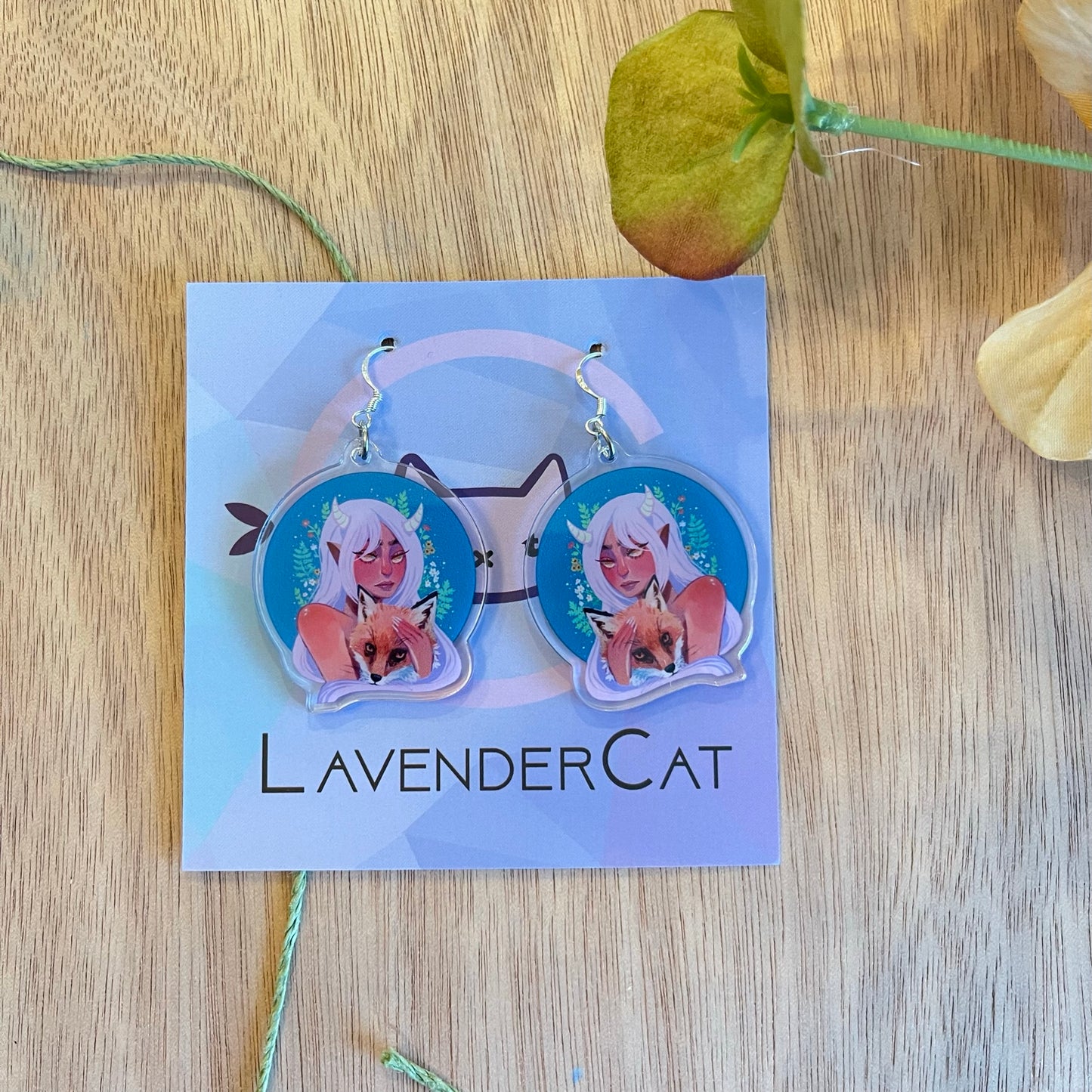 Oni Fox Earrings