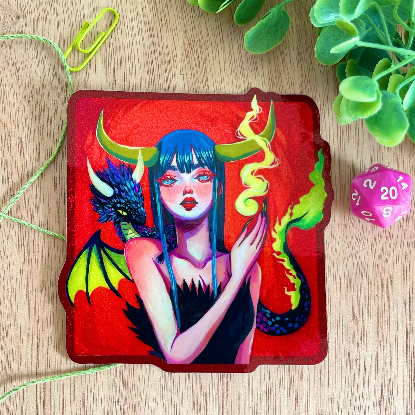 Mother Dragon (Holographic Sticker)