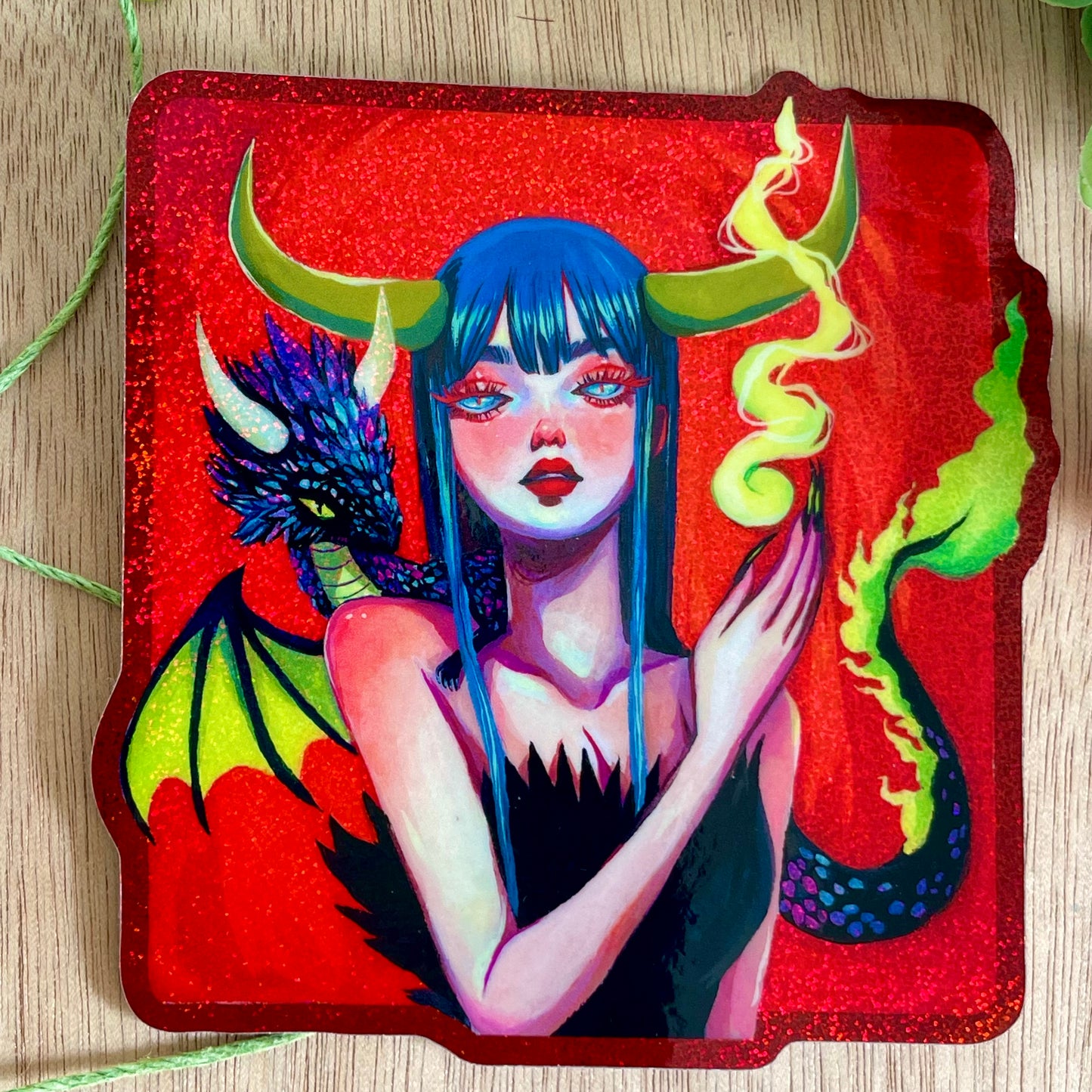 Mother Dragon (Holographic Sticker)