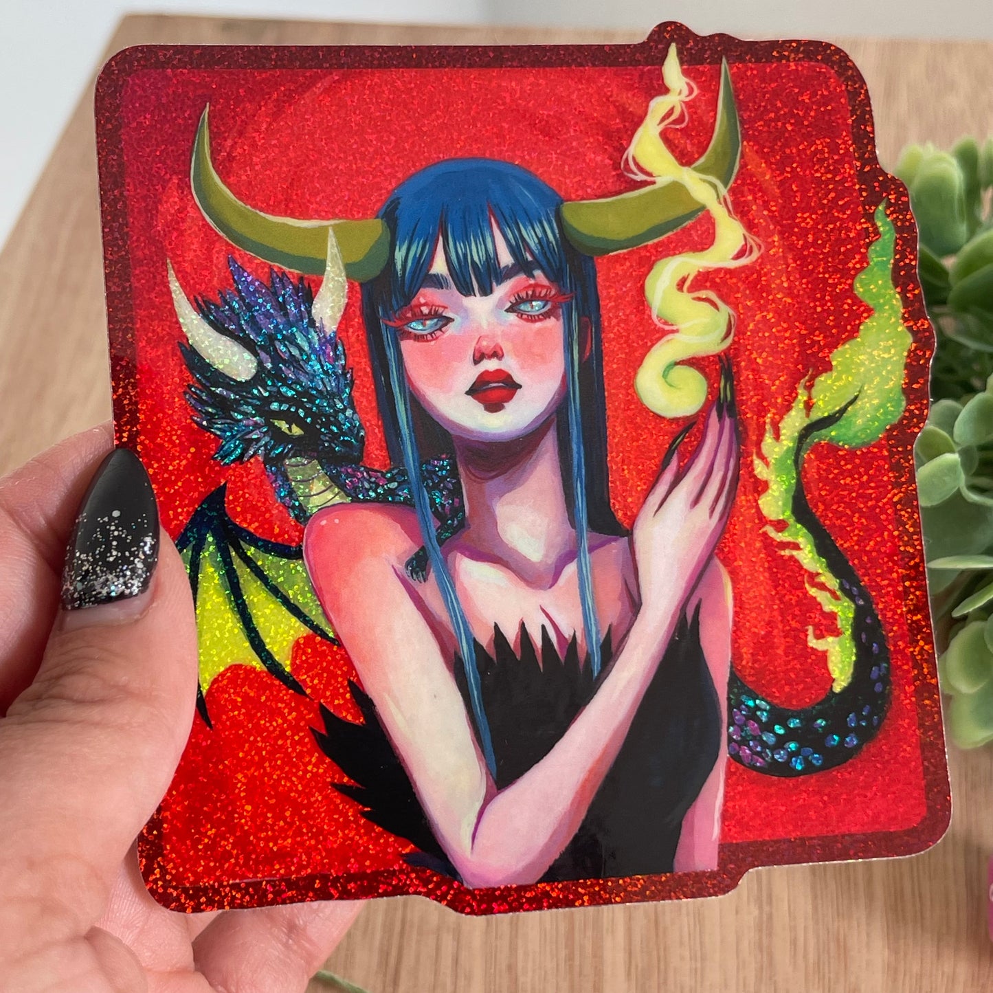 Mother Dragon (Holographic Sticker)