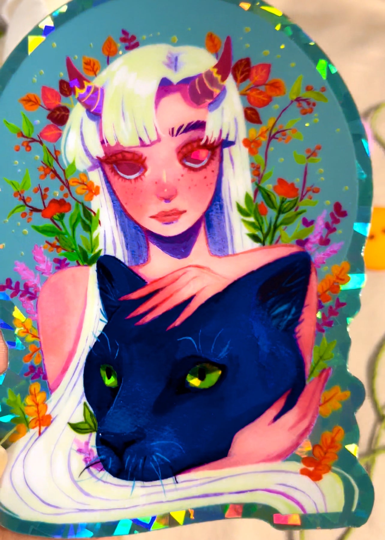 Midnight and Lunar Hunt Sticker (Holo)
