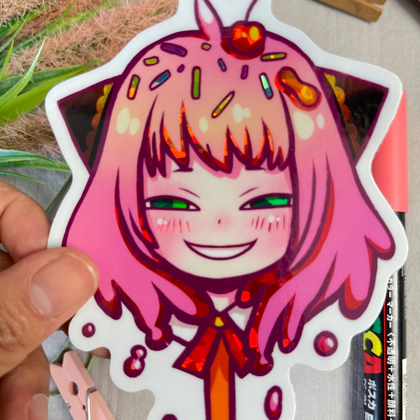 Sweet Anya Sticker (Holographic Sticker)