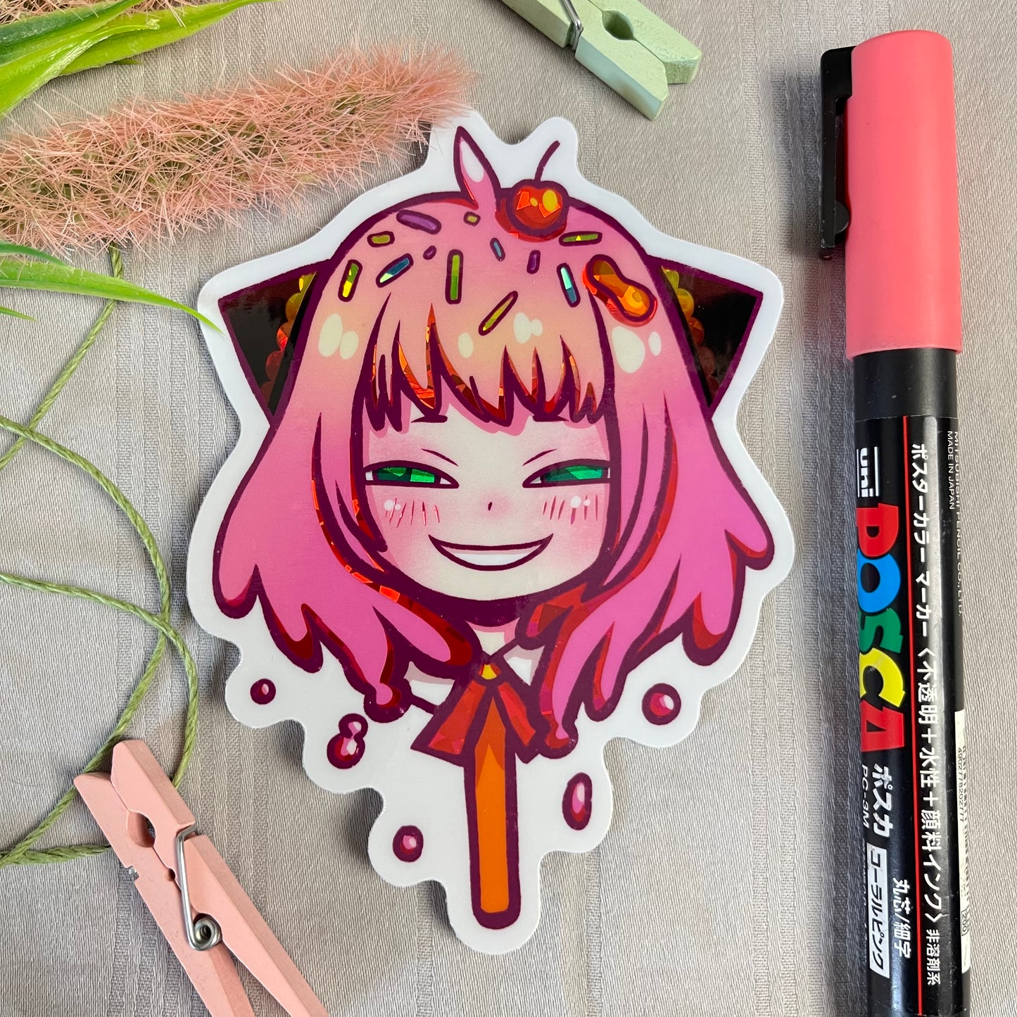 Sweet Anya Sticker (Holographic Sticker)