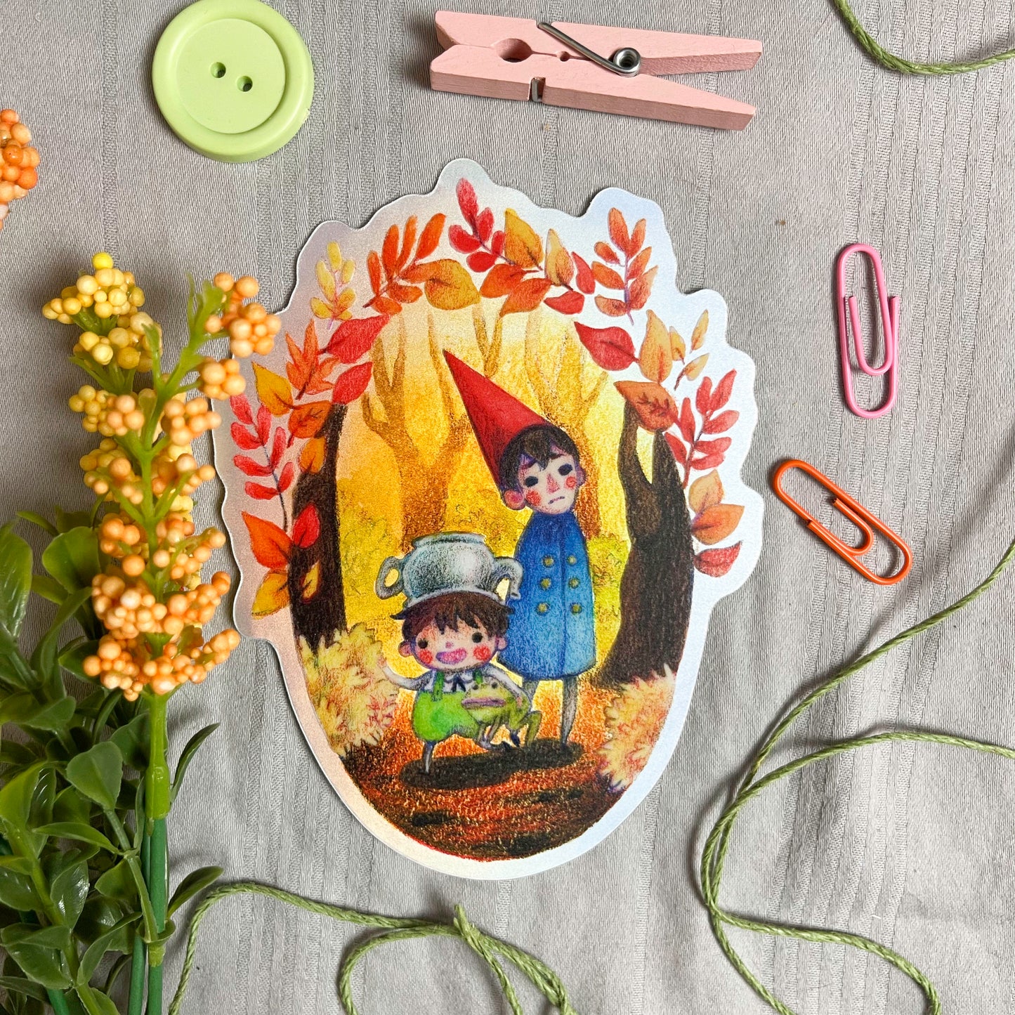 Over the Garden Wall Sticker (Holographic Sticker)