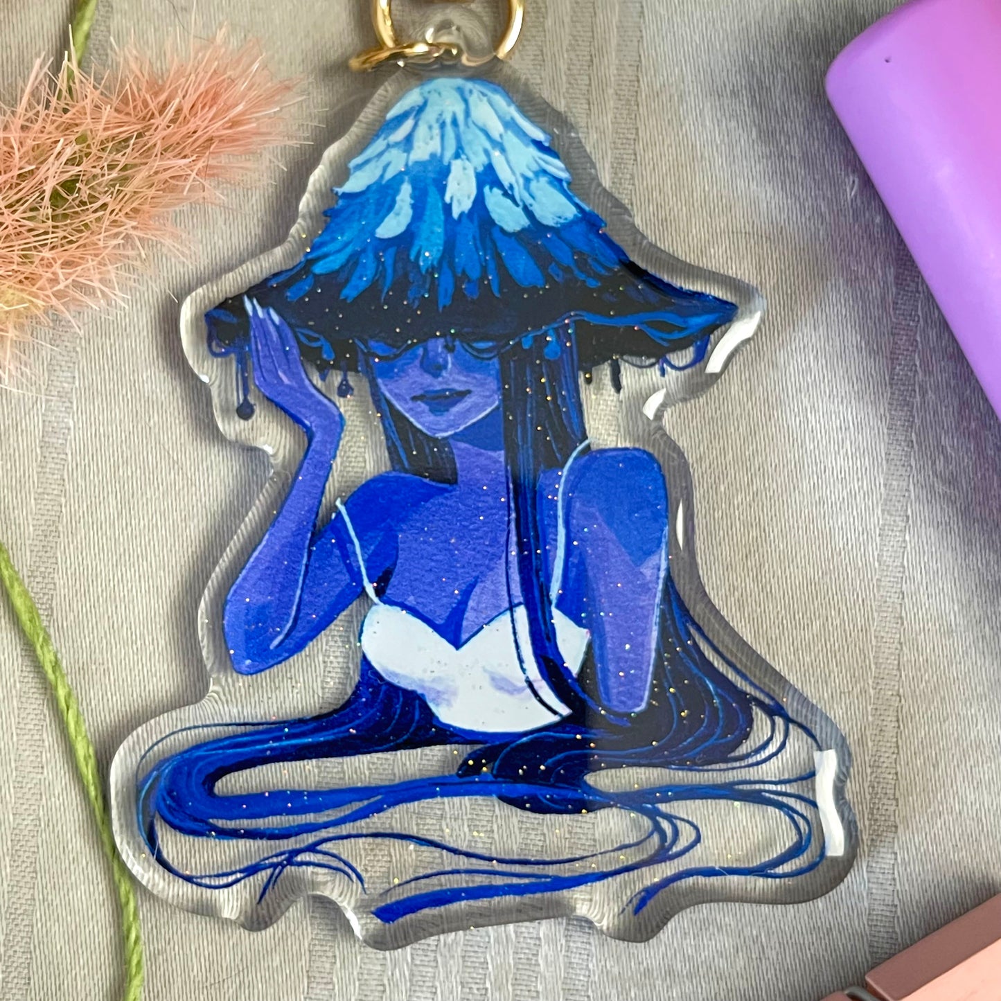 Lady Inkycap Keychain