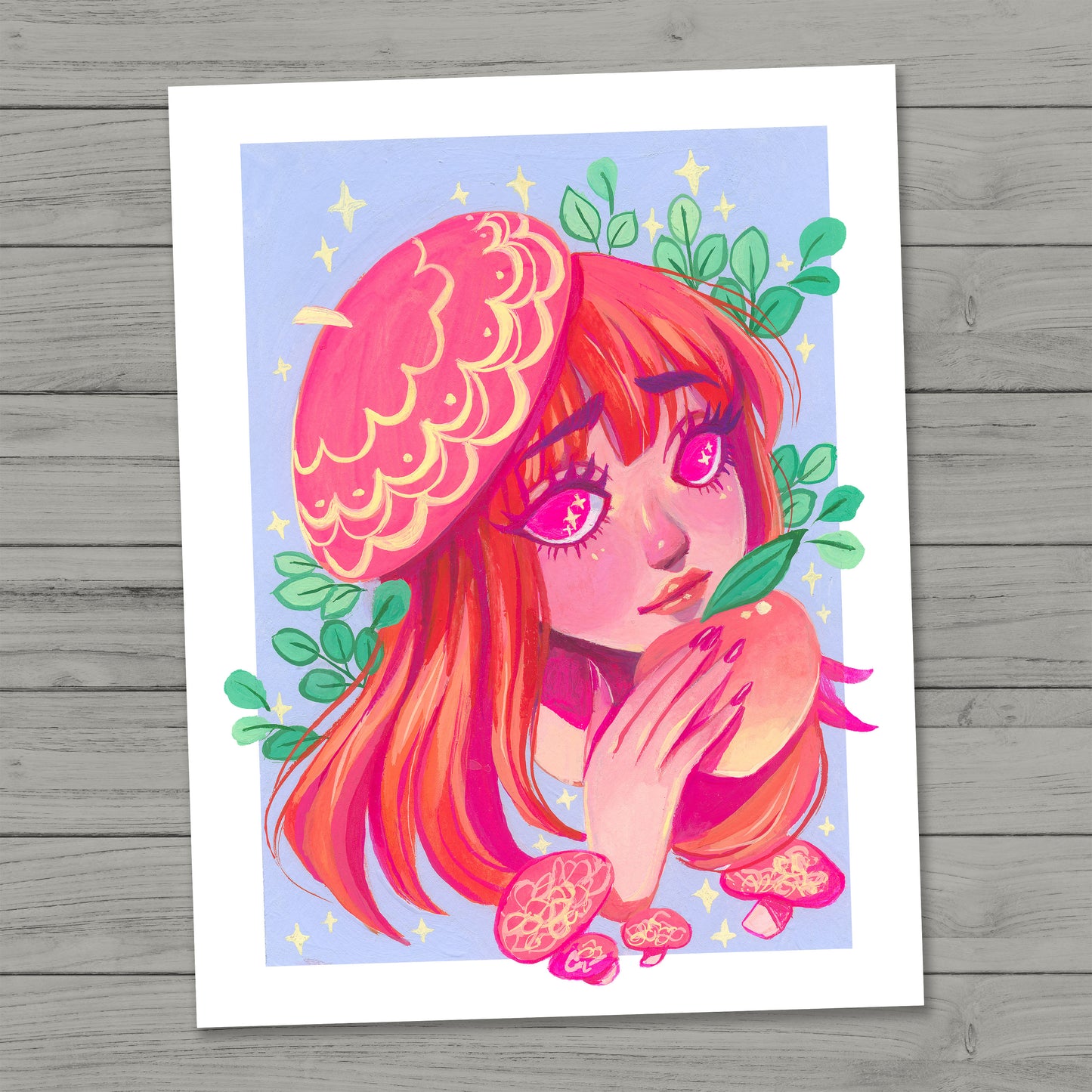Wrinkled Peach Mushroom Damsel