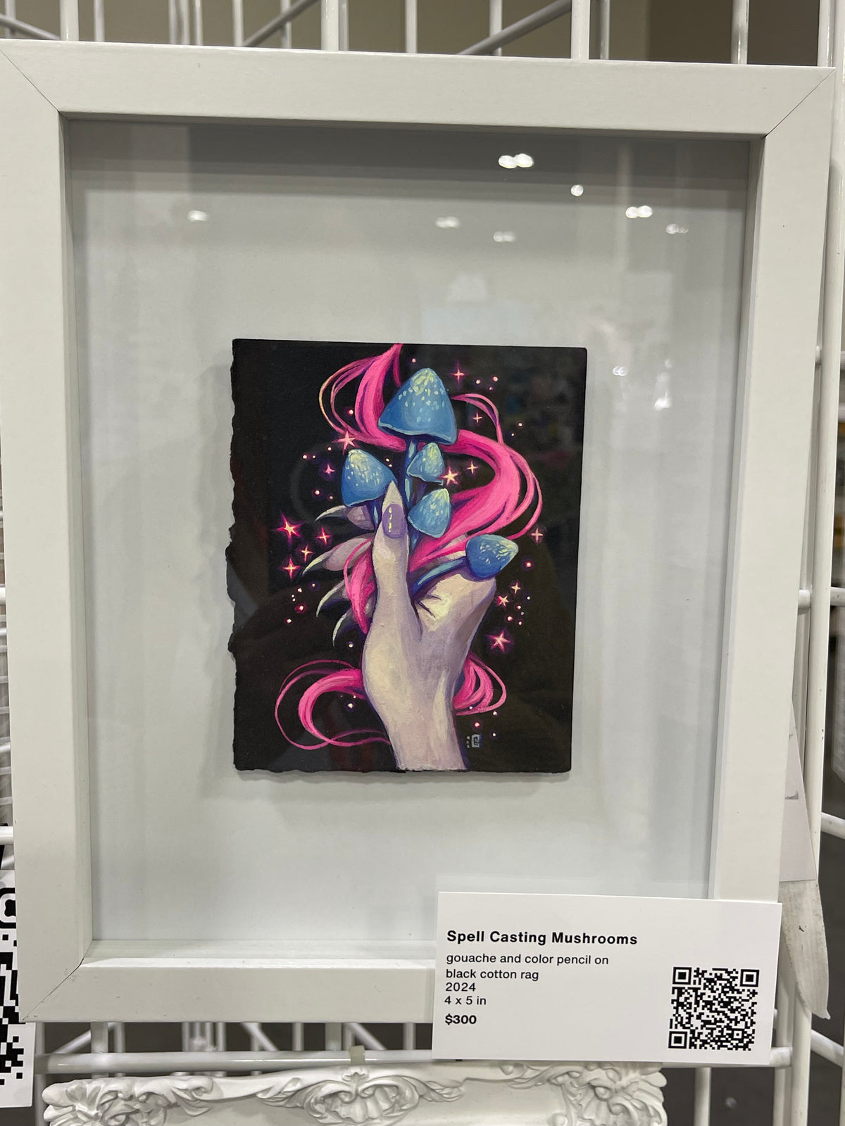 Spellcasting Mushrooms (Original Framed Painting)