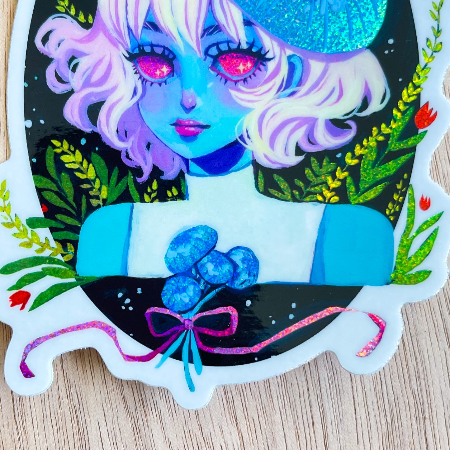 Pixie Parasol (Holograhic Sticker)