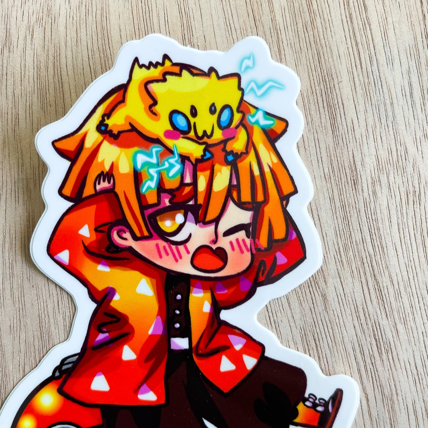 Zenitsu and Joltik Sticker