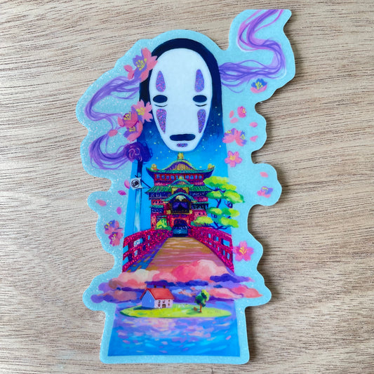 No Face Awaits You (Holographic Sticker)