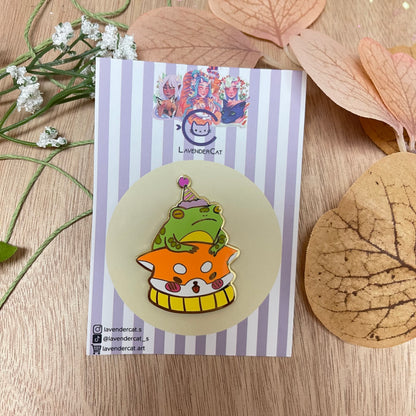 Shiba Toad Enamel Pin