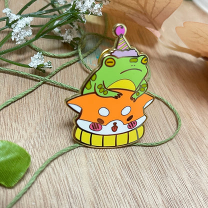 Shiba Toad Enamel Pin