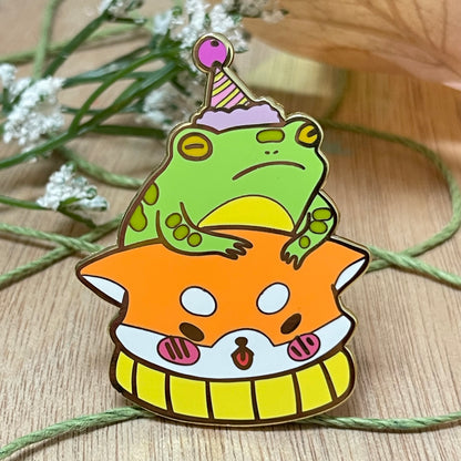 Shiba Toad Enamel Pin
