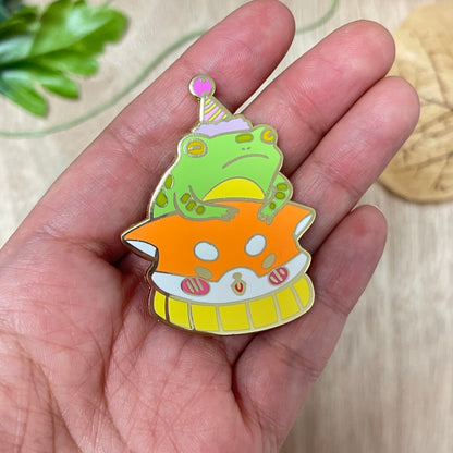 Shiba Toad Enamel Pin