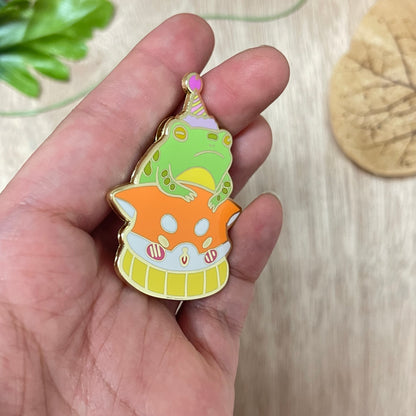Shiba Toad Enamel Pin