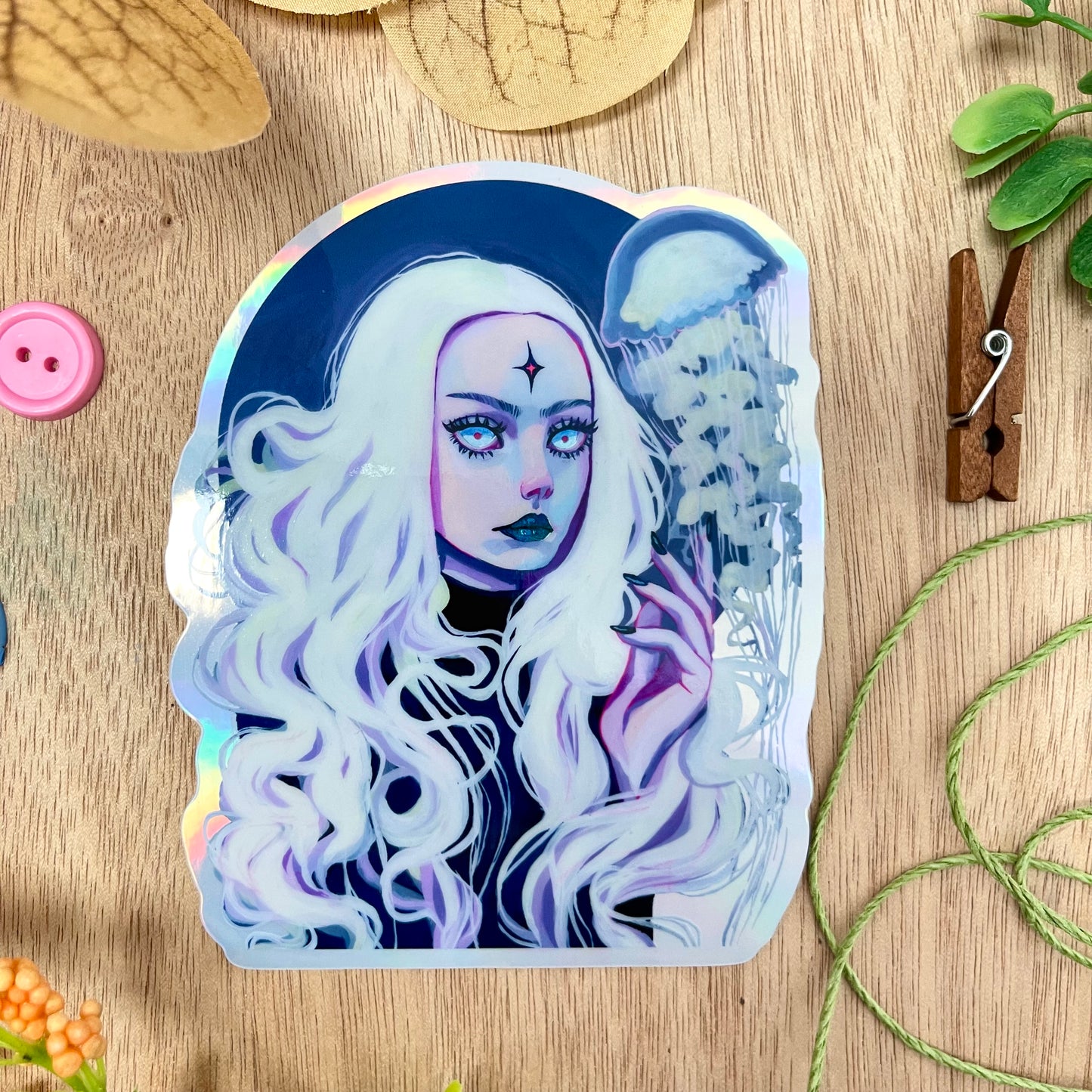 Jelly Fish Enchantress Sticker (Dark)