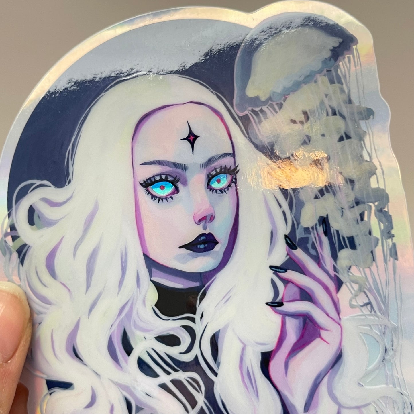 Jelly Fish Enchantress Sticker (Dark)