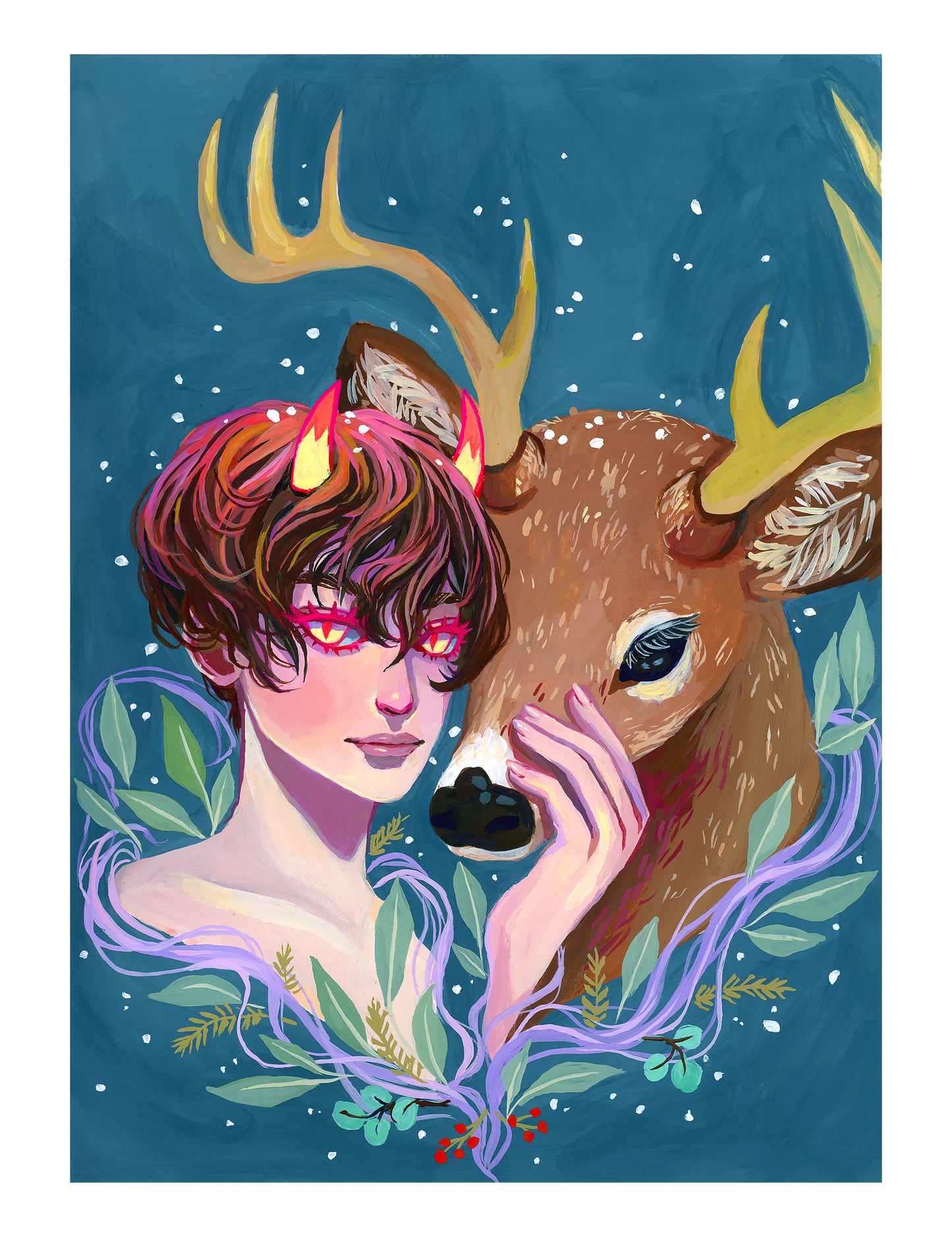 Deer and Oni Guardian