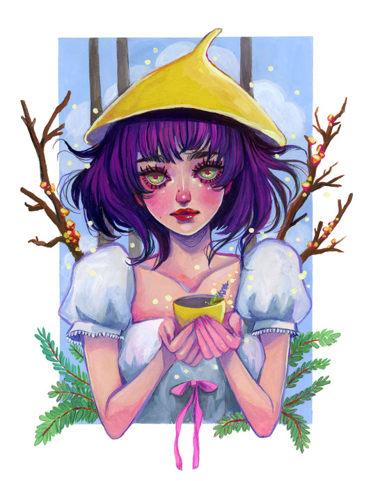 Alpine Jelly Cone Girl with Teacup