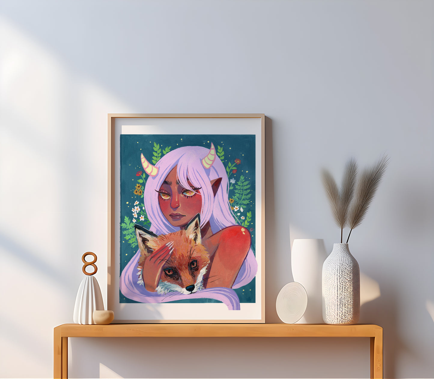 Oni Fox Huntress Print