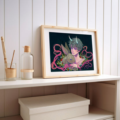 Rabbit and Ethereal Guardian