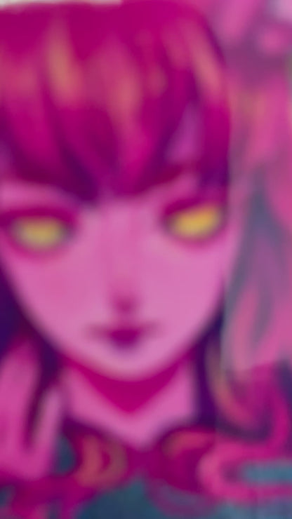 Bleeding Fairy Helmet Lady (Holograhic Sticker)