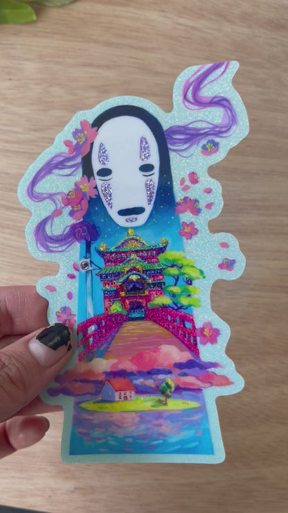 No Face Awaits You (Holographic Sticker)