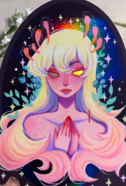 Miss Cordyceps (Holograhic Sticker)