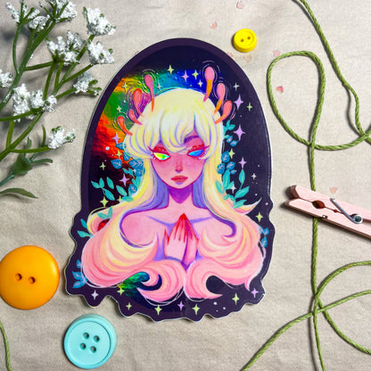 Miss Cordyceps (Holograhic Sticker)