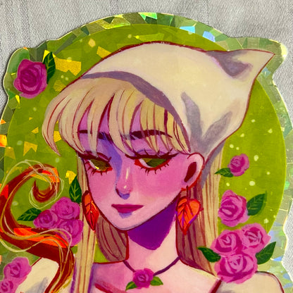 Cottagecore Aesthetic (Holographic Sticker)