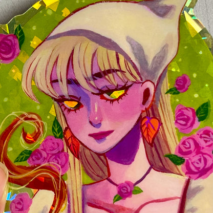 Cottagecore Aesthetic (Holographic Sticker)