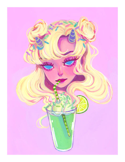 Lime Cream Soda Girl