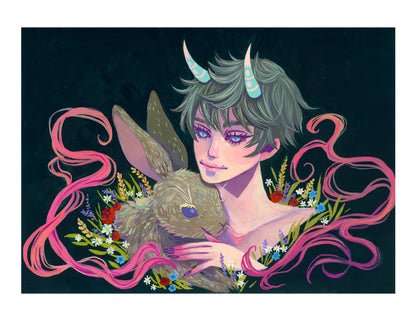 Rabbit and Ethereal Guardian